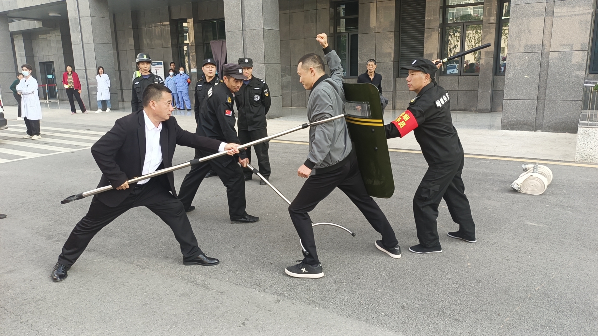 南漳县医院指导消防演习